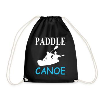 Canoë Kayak Aviron Bateau Voilier Idée Cadeau - Sac de sport léger - noir - Devant