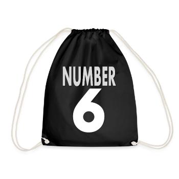 Numéro 6 Numéro Six Chemise Numéro 6 Idée Cadeau - Sac de sport léger - noir - Devant