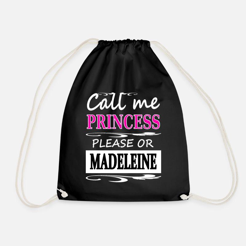 Ich heiße Madeleine Ich bin Madeleine Geschenkidee - Turnbeutel - Schwarz