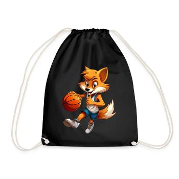 Renarde de basket-ball - Sac de sport léger - noir - Devant