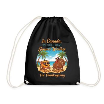 Summer in Canada - Drawstring Bag - black - Front