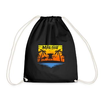 Plage de Malibu - Sac de sport léger - noir - Devant