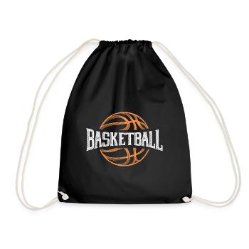 Basketballspieler Slam Dunk Fanartikel Geschenk - Turnbeutel - Schwarz - Vorne