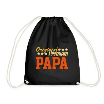 Fête des pères de père - Sac de sport léger - noir - Devant