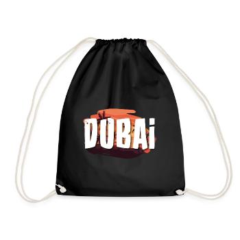 Dubai - Drawstring Bag - black - Front