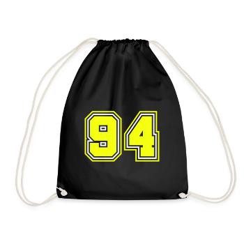 94 Number Symbol - Drawstring Bag - black - Front