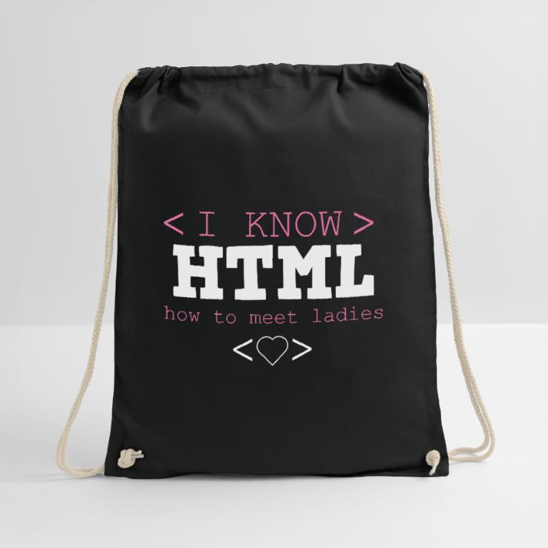 HTML Editor Hypertext Markup Language Web Document Sac de sport léger