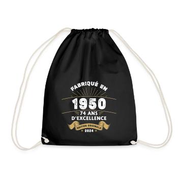 Fabriqué en 1950 74 ans d'excellence originale - Sac de sport léger - noir - Devant