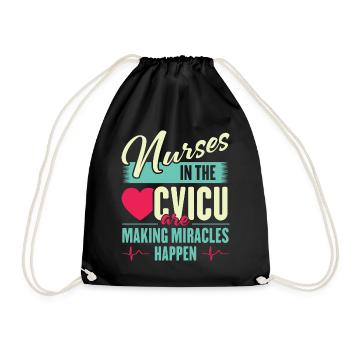 Les infirmières de l’USIC font des miracles - Sac de sport léger - noir - Devant