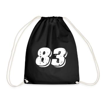 83 Symbole numérique - Sac de sport léger - noir - Devant
