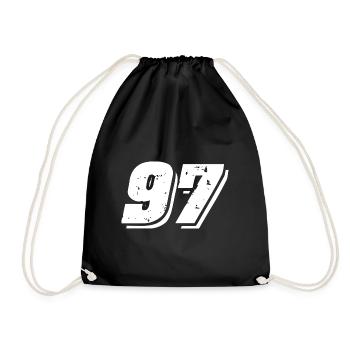 97 Symbole numérique - Sac de sport léger - noir - Devant