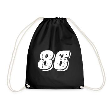 Symbole numérique 86 - Sac de sport léger - noir - Devant