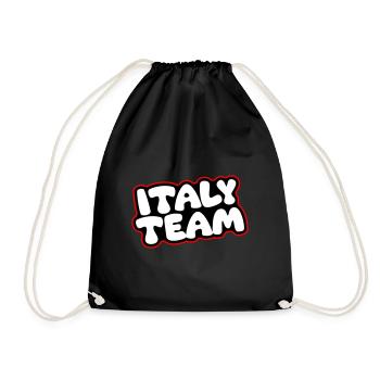 Italy Team - Drawstring Bag - black - Front