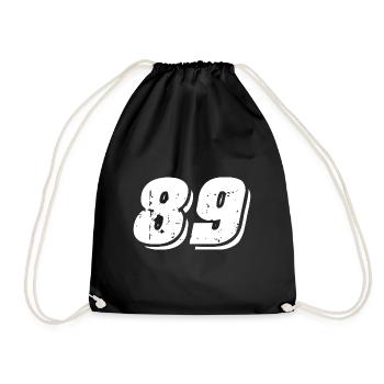 89 Number Symbol - Drawstring Bag - black - Front