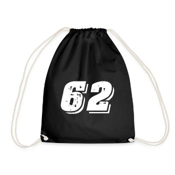 Symbole numérique 62 - Sac de sport léger - noir - Devant