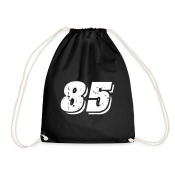 85 number symbol - Drawstring Bag - black - Front