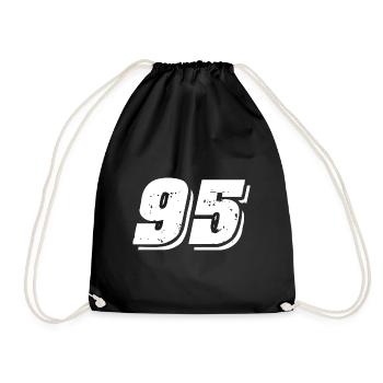 95 number symbol - Drawstring Bag - black - Front