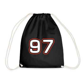 97 Number Symbol - Drawstring Bag - black - Front