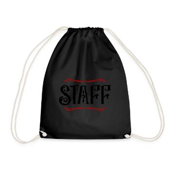 Staff Mitglied - Turnbeutel - Schwarz - Vorne