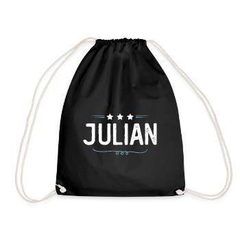 Julian - Turnbeutel - Schwarz - Vorne