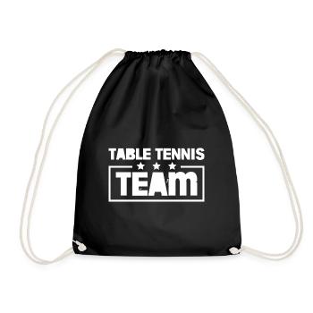 Équipe De Tennis De Table Coloré - Sac de sport léger - noir - Devant
