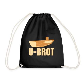 U-Brot - U-Boot Unterwasser Meer Unterwasser Boote - Turnbeutel - Schwarz - Vorne