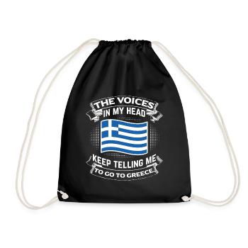 Go to Greece - Vacation Athens Acropolis Poison - Drawstring Bag - black - Front