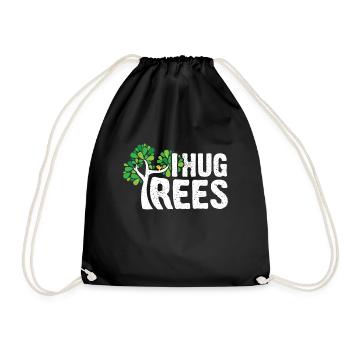 I Hug Trees - Leaves Earth Protection Tree Nature - Sac de sport léger - noir - Devant