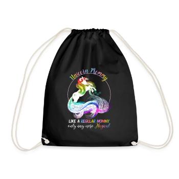 Unicorn Mommy Magique Mother’s Day Mom Gift - Sac de sport léger - noir - Devant