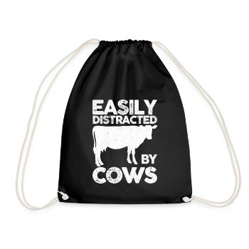 Cow - Turnbeutel - Schwarz - Vorne
