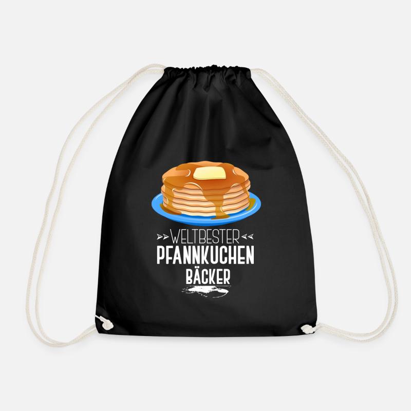 Pfannkuchen Bäcker - Turnbeutel - Schwarz