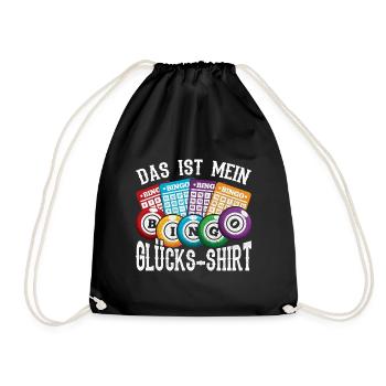 Das Ist Mein Bingo Glücks Shirt - Turnbeutel - Schwarz - Vorne