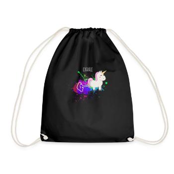 Licorne Licorne Licorne - Sac de sport léger - noir - Devant