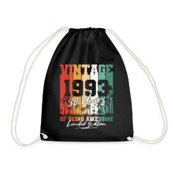 Né en 1993, 30 ans - Sac de sport léger - noir - Devant