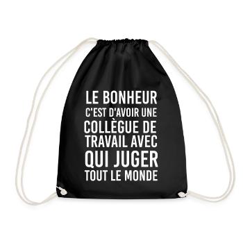 Collègue Femme Meilleure Copine Qui Juge - Sac de sport léger - noir - Devant