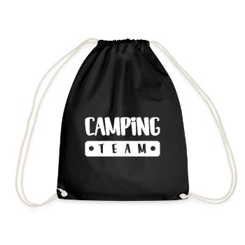 Camping Team - Turnbeutel - Schwarz - Vorne