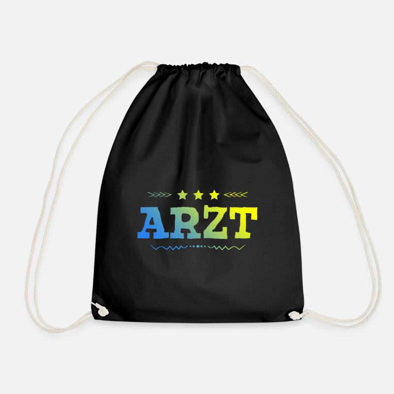 Arzt Beruf - Turnbeutel - Schwarz