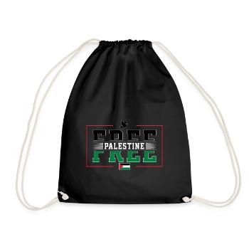 Free Palestine - Turnbeutel - Schwarz - Vorne