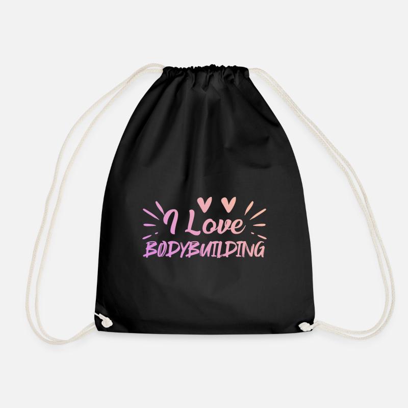 J’adore la musculation - Sac de sport léger - noir