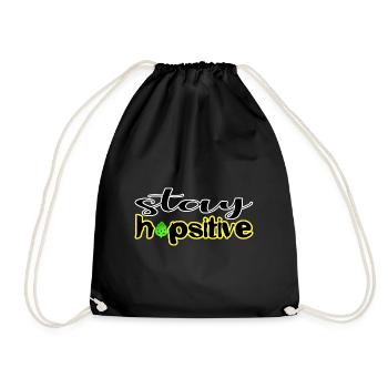 Restez houblon positif houblon malt bière motivation - Sac de sport léger - noir - Devant
