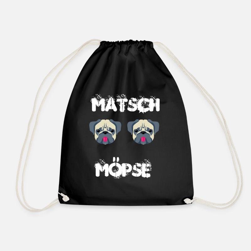 Matsch Möpse - Turnbeutel - Schwarz