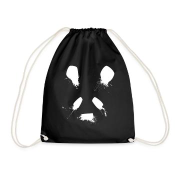 Panda - Panda bear - Sac de sport léger - noir - Devant