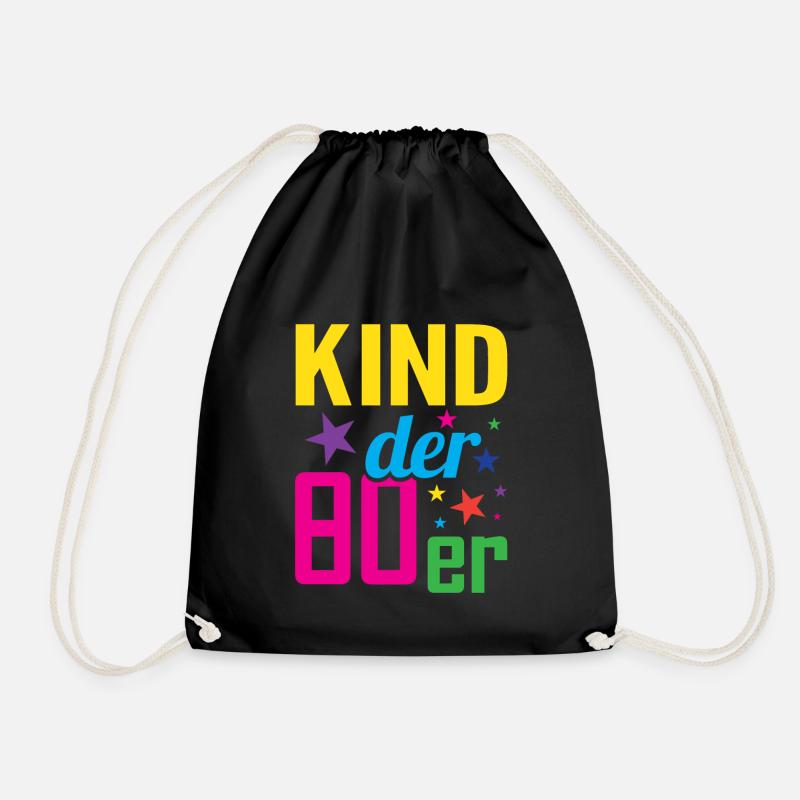 Kind der 80er - Turnbeutel - Schwarz
