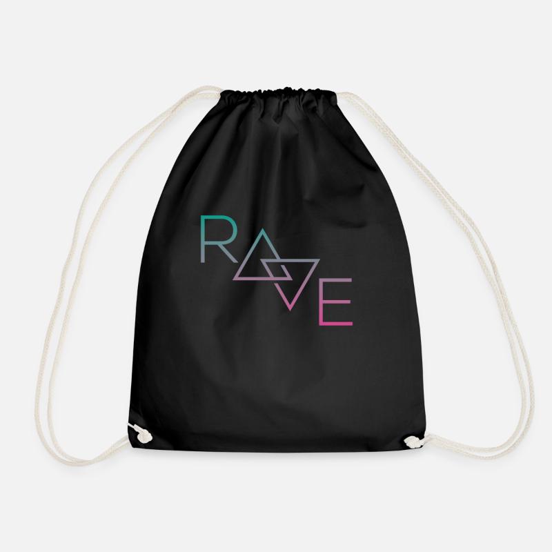 RAVER T-Shirt - Drawstring Bag - black