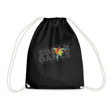 Breakdance - Drawstring Bag - black - Front