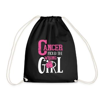 Le cancer a choisi la mauvaise fille - Sac de sport léger - noir - Devant
