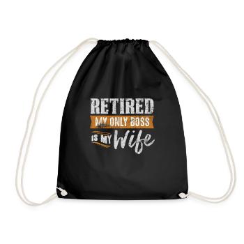 retraité - Sac de sport léger - noir - Devant