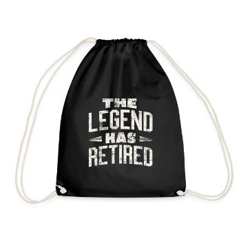 retraité - Sac de sport léger - noir - Devant