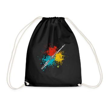 flûte - Sac de sport léger - noir - Devant