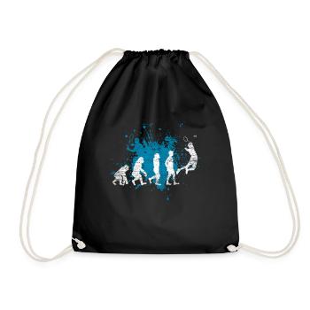badminton - Drawstring Bag - black - Front